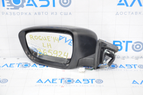 Side mirror left Nissan Rogue 14-17 5 pins, turn signal, blue wiped turn signal