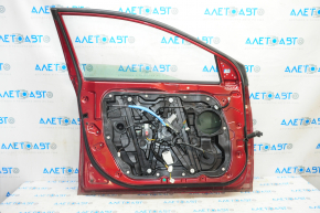 Door assembly front left Hyundai Sonata 15-19 red TR, butt