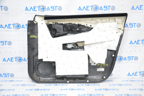Door trim card front left Nissan Rogue 14-16 black, graphite insert, break