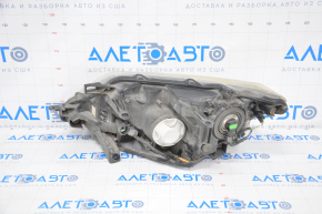 Headlight front right Nissan Rogue 14-16 bare halogen, for polishing