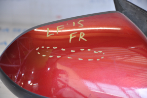 Side mirror right Hyundai Sonata 15-17 5 pins, red, scratch