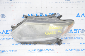 Headlight front left Nissan Rogue 14-16 halogen, for polishing