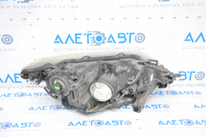 Headlight front left Nissan Rogue 14-16 halogen, for polishing