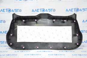 Lower tailgate trim Nissan Rogue 14-20 black scratches, worn