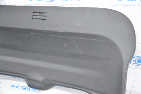Lower tailgate trim Nissan Rogue 14-20 black scratches, worn