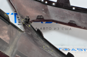 Front bumper bare Hyundai Sonata 15-17 SE usa red scratches, broken fasteners