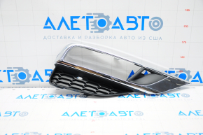Front bumper grille right Honda CRV 15-16 chrome under fog lights