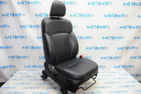 Passenger seat Subaru Forester 14-16 SJ with airbag, mechanical, black leather, cracked leather sidewall