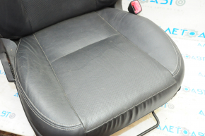 Passenger seat Subaru Forester 14-16 SJ with airbag, mechanical, black leather, cracked leather sidewall