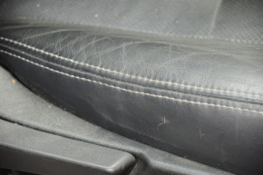 Passenger seat Subaru Forester 14-16 SJ with airbag, mechanical, black leather, cracked leather sidewall