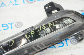 Fog light left PTF Hyundai Sonata 15-17 LED sand, scratch
