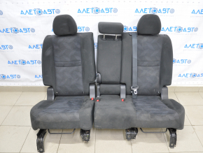 Rear row of seats 2 row Nissan Rogue 14-16 rag black wiped back