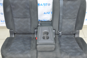 Rear row of seats 2 row Nissan Rogue 14-16 rag black wiped back