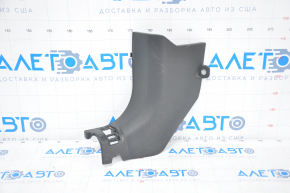 Front pillar trim lower left Nissan Rogue 14-20 black worn