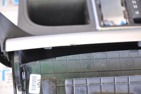 Overlay on the center console cup holder Hyundai Sonata 15-17 gray, dirty, poke