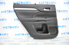 Door trim card rear left Toyota Highlander 14-16 black, with curtain