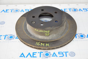 Rear left brake disc Nissan Rogue 14-20 16mm