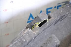 Rear bumper absorber VW Jetta 15-18 USA cracks, broken fasteners