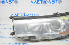Headlight front left Toyota Highlander 14-16 bare, light, halogen, for polishing