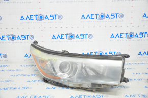Headlight front right Toyota Highlander 14-16 bare, light, halogen, for polishing