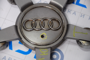Central cap for Audi Q7 4L 10-15 disk darkened chrome, chip, 150mm