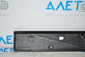 Door sill trim front left Chevrolet Camaro 16- coupe exterior, black, scratches, broken fastener