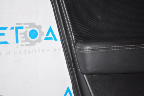 Door trim card front left Subaru Outback 15-16 black, leather, wood insert, scratch, leather defect, dents