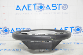 Naked steering wheel Toyota Highlander 14-19 leather black, scratches