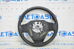 Naked steering wheel Toyota Highlander 14-19 leather black, scratches