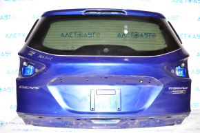 Naked tailgate with glass Ford Escape MK3 13-16 blue J4, rust on edge, butt