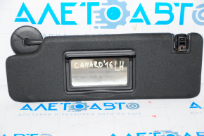 Left visor Chevrolet Camaro 16-23 coupe, black, without backlight