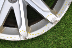 Wheel disk R17 Cadillac CTS 14-type 1, gray, curb, varnish peeled