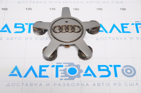 Central cap for Audi Q5 8R 09-17 127mm disk, fastening defect, chrome darkened, missing 1 part
