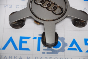Central cap for Audi Q5 8R 09-17 127mm disk, fastening defect, chrome darkened, missing 1 part