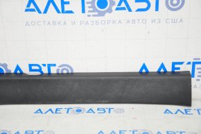 Door sill trim inner front right Toyota Highlander 14-19 black, worn