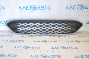 Ford Focus mk3 15-18 radiator grille rest chrome frame, pokes on chrome