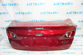 Boot lid Ford Focus mk3 15-18 rest 4d under spoiler, red RR, bumpers