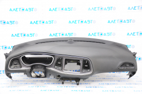 Torpedo front panel with AIRBAG Dodge Challenger 15-23 rest, black