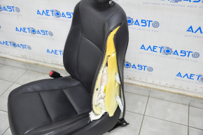 Driver's seat Toyota Highlander 14-18 without airbag, electric, leather black, shot