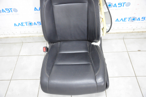 Driver's seat Toyota Highlander 14-18 without airbag, electric, leather black, shot