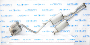 Muffler middle and rear part with barrel right Dodge Challenger 15-16 5.7