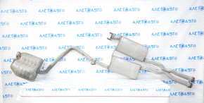 Muffler middle and rear part with barrel right Dodge Challenger 15-16 5.7