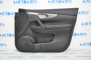 Door trim card front right Nissan Rogue 14-16 black, dark insert