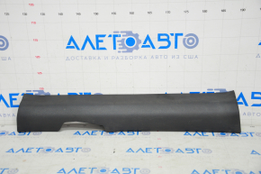 Door sill trim inner front left Nissan Rogue 14-20 black, rubbed