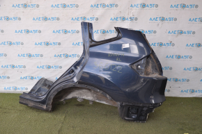 Quarter wing rear left Nissan Rogue 14-20 blue, pokes