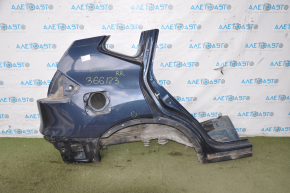 Quarter wing rear right Nissan Rogue 14-20 blue, pokes
