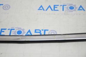 Molding door-glass central front left Nissan Rogue 14-20 chrome, dents