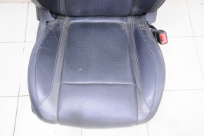 Passenger seat Dodge Challenger 15-18 rest, with airbag, mechanical, leather, black, scratch on leather