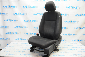 Driver's seat Ford Focus mk3 15-18 rest, without airbag, fur, cloth black, for dry cleaning