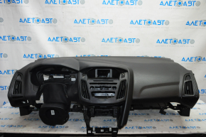 Dashboard front panel with AIRBAG Ford Focus mk3 15-18 rest black